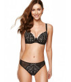  Soutien-gorge rembourré noir model 174014 Gorteks 