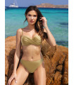 Costume da bagno due pezzi giallo modello 195243 Etna