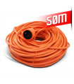 Allonge électrique 50m-3g*1.5mm2 Orange - I-Watts