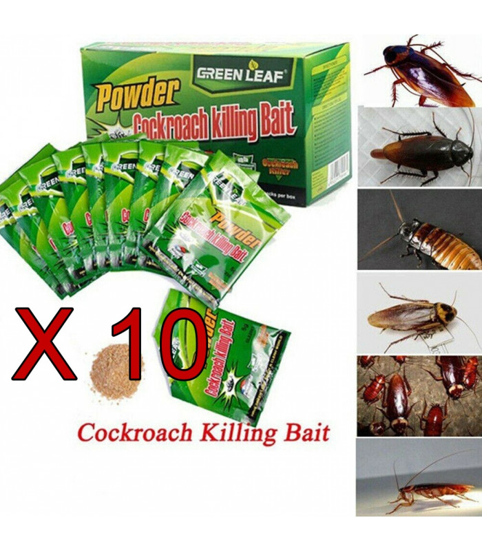 Produit anti cafards 10 sachets innovants contiennent une formule insecticide