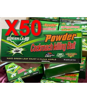 Powerful insecticide kills cockroaches - 50 sachets