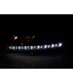 Phares - Phares Xenon Daylight LED feux de jour Audi A6 type 4F 04-08 noir…