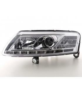 Phares - Phare Daylight LED feux de jour Audi A6 type 4F 04-08 chrome…