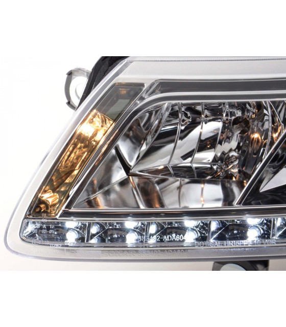 Phares - Phare Daylight LED feux de jour Audi A6 type 4F 04-08 chrome…