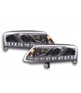 Phares - Phare Daylight LED DRL look Audi A6 type 4F 04-08 chrome…