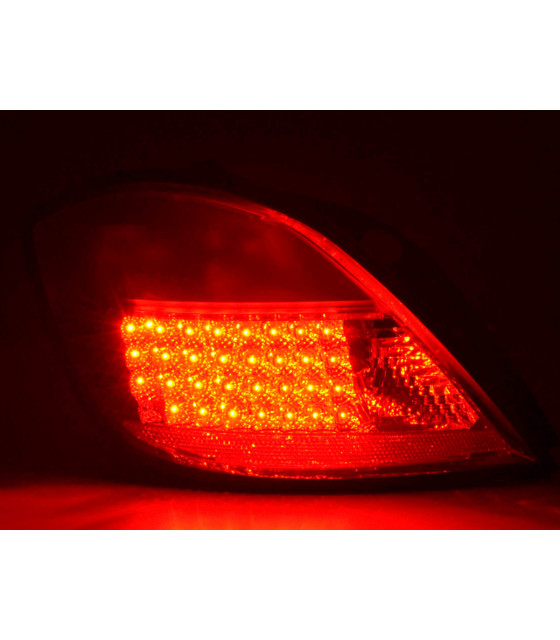 Feux arrières - Kit feux arrières LED Opel Astra H 5 portes 04- rouge / clair…