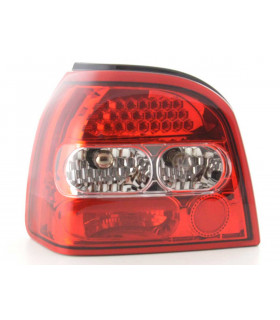 Feux arrières - Kit feux arrières LED VW Golf 3 type 1HXO 92-97 clair / rouge…