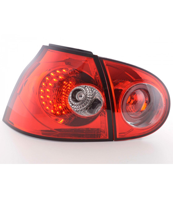 Feux arrières - Kit feux arrières LED VW Golf 5 type 1K 2003-2008 rouge…