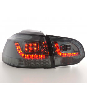 Feux arrières - Kit feux arrières LED VW Golf 6 type 1K 2008 à 2012 noir avec