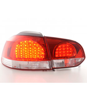 Feux arrières - Kit feux arrières LED VW Golf 6 type 1K 08- clair / rouge…