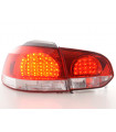 Feux arrières - Kit feux arrières LED VW Golf 6 type 1K 08- clair / rouge…