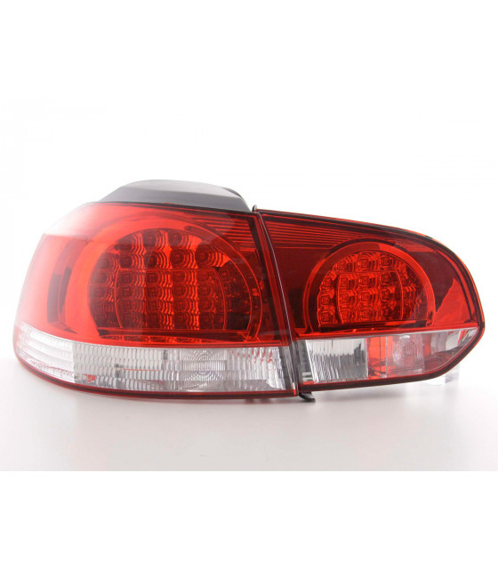 Feux arrières - Kit feux arrières LED VW Golf 6 type 1K 08- clair / rouge…