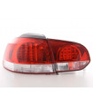 Feux arrières - Kit feux arrières LED VW Golf 6 type 1K 08- clair / rouge…