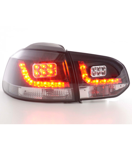 Feux arrières - Kit feux arrières LED VW Golf 6 type 1K 2008-2012 noir…