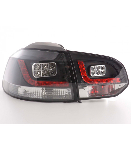 Feux arrières - Kit feux arrières LED VW Golf 6 type 1K 2008-2012 noir…