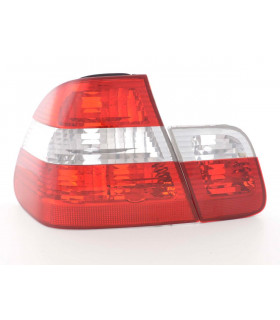 Feux arrières - Kit feux arrière BMW Série 3 Limo type E46 01-05 blanc / rouge…