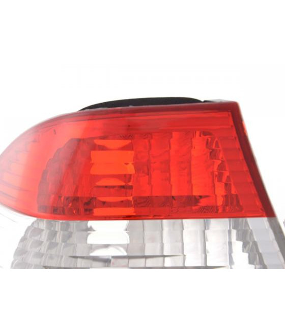 Feux arrières - Kit feux arrière BMW Série 3 Limo type E46 01-05 blanc / rouge…