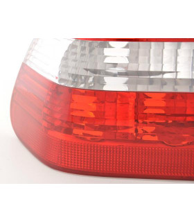 Feux arrières - Kit feux arrière BMW Série 3 Limo type E46 01-05 blanc / rouge…