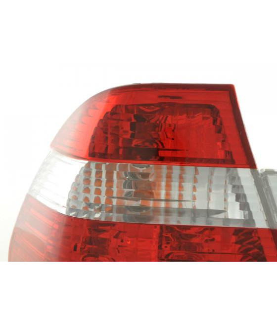 Feux arrières - Kit feux arrière BMW Série 3 Limo type E46 98-01 blanc / rouge…