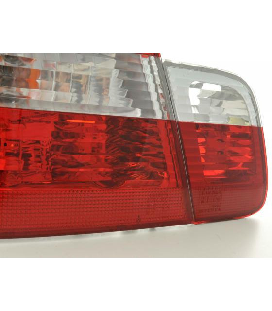 Feux arrières - Kit feux arrière BMW Série 3 Limo type E46 98-01 blanc / rouge…