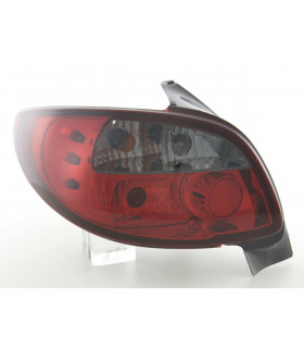 Feux arrières - Kit feux arrières Peugeot 206 type 2 *** 98-05 noir / rouge…