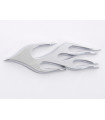 Feuille de voiture et autocollant - Autocollant chrome 3D Car Logo motif Flame