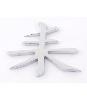 Feuille de voiture et autocollant - Autocollant chrome 3D Car Logo motif Shogun