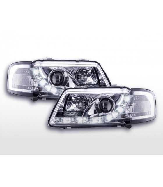 Phares - Phares Daylight LED Feux de jour LED Audi A3 type 8L 96-00 chrome…