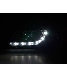 Phares - Phares Daylight LED Feux de jour LED Audi A3 type 8L 96-00 chrome…