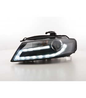 Phares - Phare Daylight LED feux de jour Audi A4 2008-2011 noir…