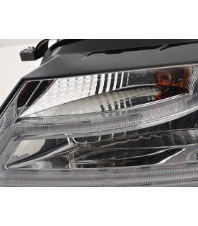 Phares - Phare Daylight LED feux de jour Audi A4 à partir de 2008 chrome…