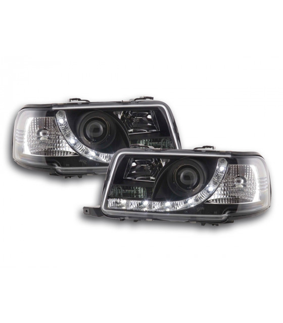 Phares - Phare Daylight LED DRL look Audi 80 type B4 91-94 noir…