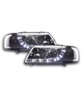 Phares - Phare Daylight LED DRL look Audi A3 type 8L 96-00 chrome…