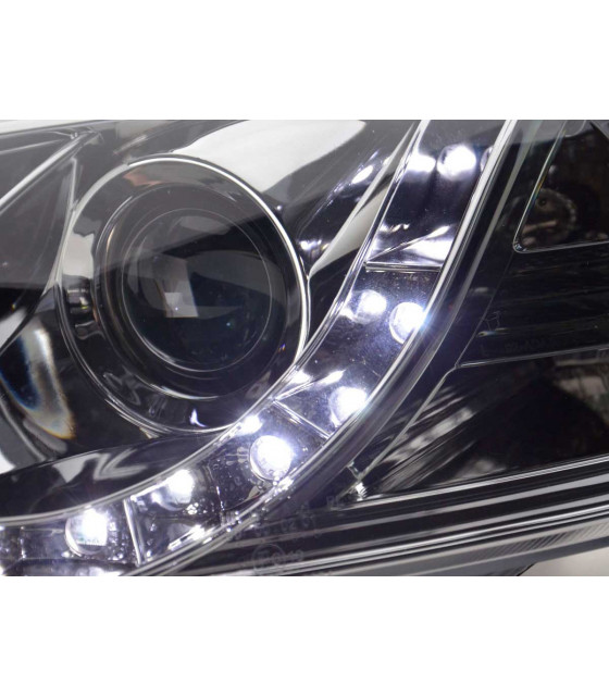 Phares - Phare Daylight LED DRL look Audi A3 type 8P 03-07 chrome…