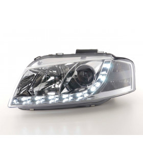 Phares - Phare Daylight LED feux de jour Audi A3 type 8P 03-08 chrome…