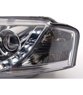 Phares - Phare Daylight LED feux de jour Audi A3 type 8P 03-08 chrome…