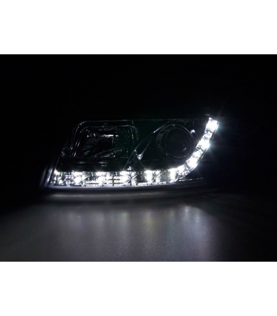 Phares - Phare Daylight LED Feux Diurnes Audi A4 Type 8E 01-04 Chrome…