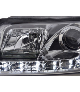 Phares - Phare Daylight LED Feux Diurnes Audi A4 Type 8E 01-04 Chrome…