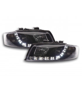 Phares - Phare Daylight LED DRL look Audi A4 type 8E 01-04 noir…