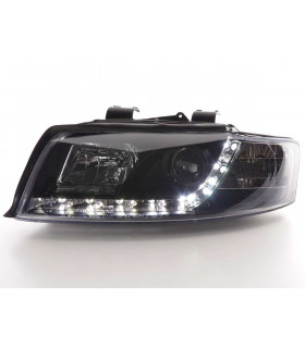 Phares - Phare Daylight LED DRL look Audi A4 type 8E 01-04 noir…