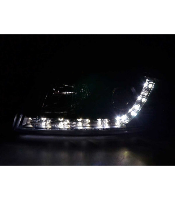 Phares - Phare Daylight LED DRL look Audi A4 type 8E 01-04 noir…