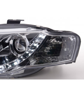 Phares - Phare Daylight LED feux de jour Audi A4 type 8E 04-08 chrome…