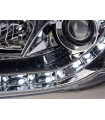 Phares - Phare Daylight LED feux de jour Audi A4 type 8E 04-08 chrome…