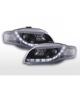 Phares - Phare Daylight LED Feux de jour à LED Audi A4 type 8E 04-08 noir…