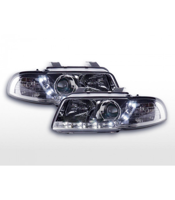 Phares - Phare Daylight LED DRL look Audi A4 type B5 95-99 chrome…