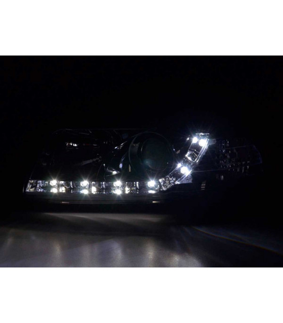 Phares - Phare Daylight LED DRL look Audi A4 type B5 95-99 chrome…