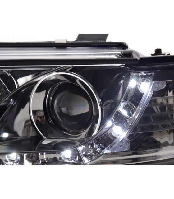 Phares - Phare Daylight LED DRL look Audi A4 type B5 95-99 chrome…