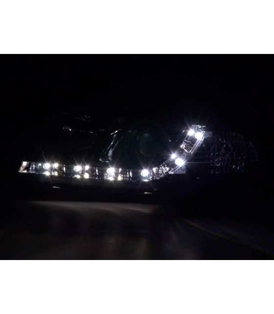 Phares - Phare Daylight LED DRL look Audi A4 type B5 99-01 chrome…