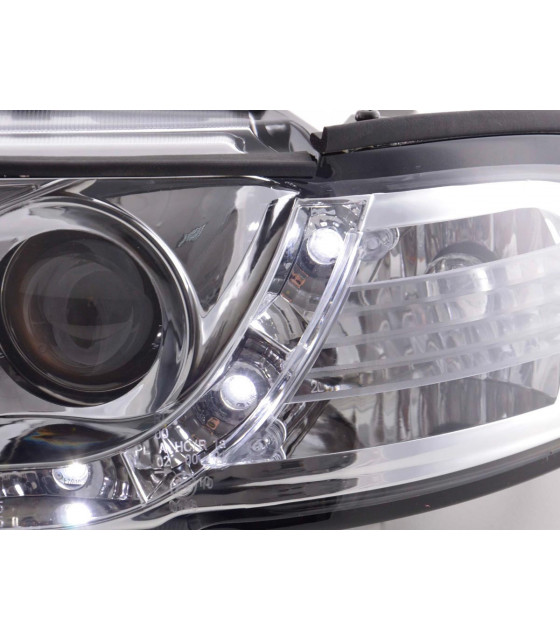 Phares - Phare Daylight LED DRL look Audi A4 type B5 99-01 chrome…