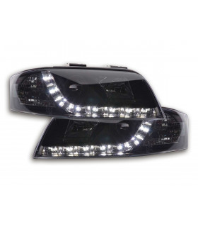 Phares - Phare Daylight LED DRL look Audi A6 type 4B 01-04 noir…